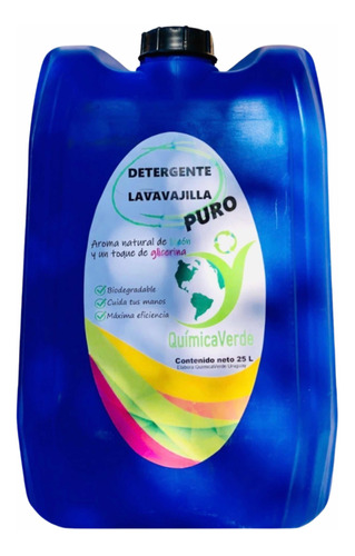 Detergente Biodegrad. Limón, Puro, Calidad Excepcional 25 L
