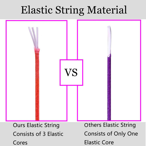 Cuerda De Pulsera Elastica 1mm Arco Iris Resistente 50m