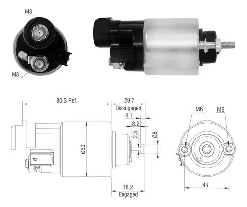 Automatico Partida Zm6708 Aplicavel Denso 428000-5800 | MercadoLivre