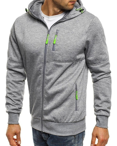 Sudadera Con Capucha Con Cremallera For Hombre Suéter Cálid