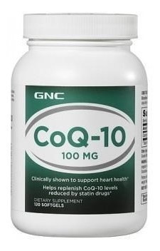 Gnc Coq-10 100 Mg 120 Softgels Longa Validade