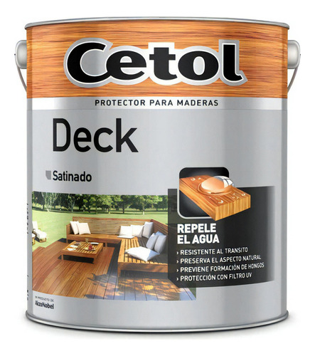 Cetol Deck 1 Lt - Protector Para Pisos Deck Pintumm Color Natural