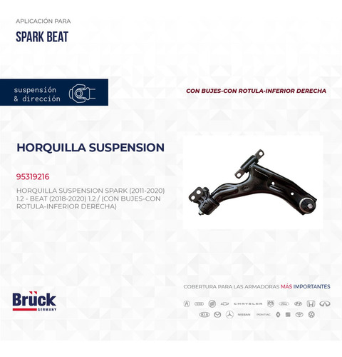 Horquilla Suspension Spark 2014 1.2 16v Inf Der 95319216