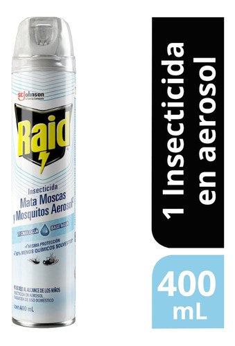 Insecticida En Aerosol Raid Mata Moscas Y Mosquitos 400ml