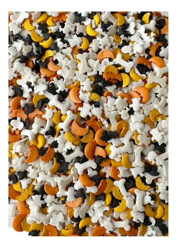 Sprinkles Confetti Halloween 100grs Frasco Fantasmas Huesos