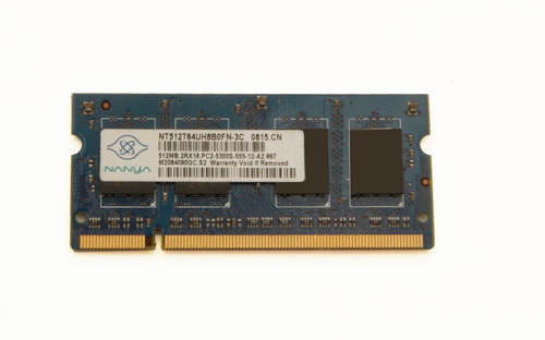 Memoria Nanya Ddr2 Note 512mb Pc2-5300s Nt512t64uh8bofn-3c