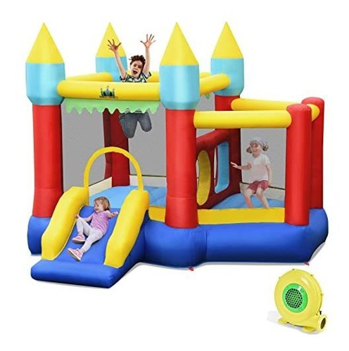 Bountech Casa Inflable De Rebote, Castillo De Salto Con Tobo