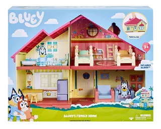 Bluey Casa Familiar 2 Pisos Acc + Figura Int 13024 Cuot Color Crema