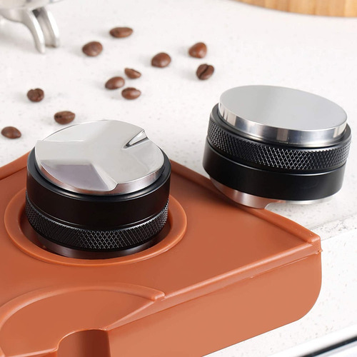 Imagen 6 de 7 de Tamper + Distribuidor De Café Barista 51mm 2 En 1 Acero Inox