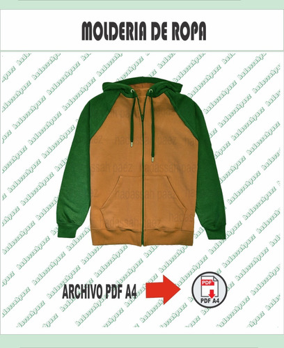 Molderia  Imprimible En Pdf A4 Campera Niños Ranglan