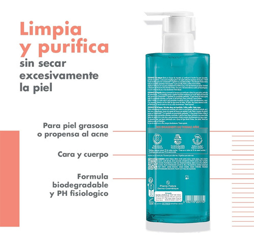 Gel Limpiador Avène Cleanance Purificador Rostro 400ml Tipo Grasa Con Imperfecciones Día/noche