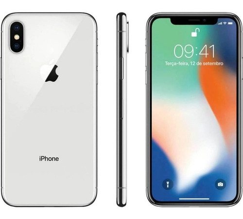 Imagem 6 de 7 de Apple iPhone X 64 Gb Prateado (silver) - Seminovo - Usado