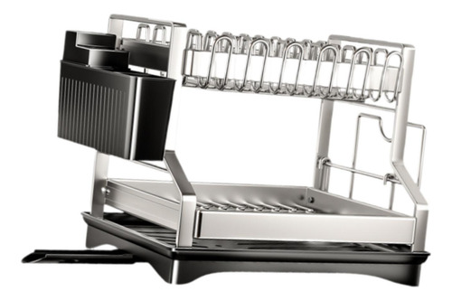 Escurridor De Platos De 2 Niveles Para Encimera De Cocina,