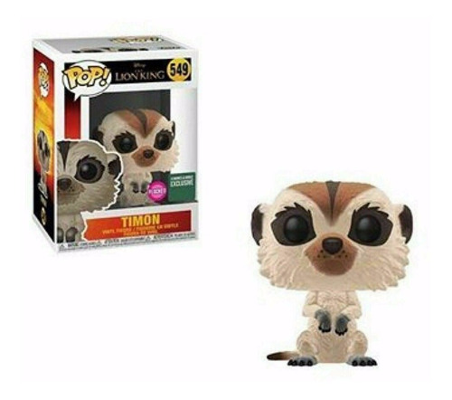 Timon Flocked Rey Leon Lion King Exclusive Funko Pop