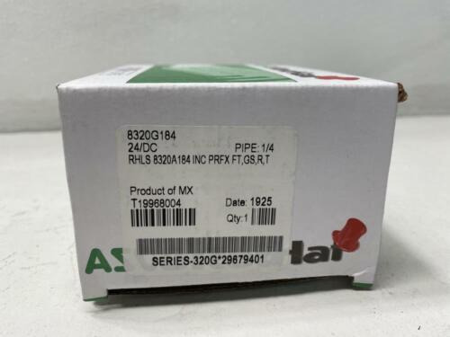 Asco 1/4 Npt 3-way 24 Dc Brass Solenoid Valve 8320g184 Ttv