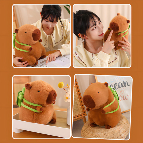 Bonecas De Pelúcia De 23 Cm E Capivara, Cor S De 23 Cm