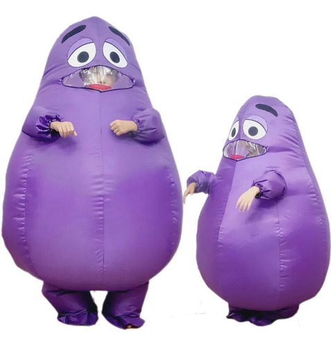 Disfraz De Grimace Para Ni?os Y Adultos Traje Inflable