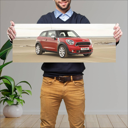 Cuadro 30x80cm Auto 2013 Mini Cooper S Paceman U 173