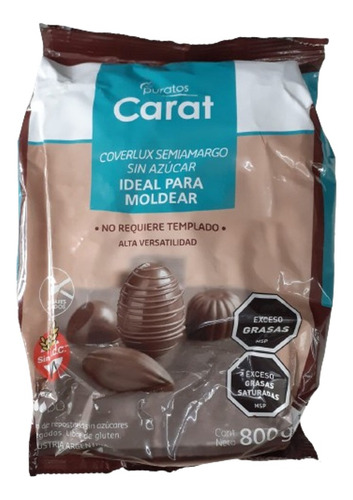  Carat Chocolate Sin Azucar 800 G