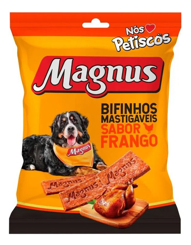 Bifinho Para Cães Magnus Mastigáveis Sabor Frango 60g