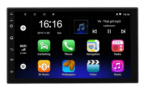 Auto Radio Hd Android 7 Tactil Bt Wifi Gps 4g + Camara