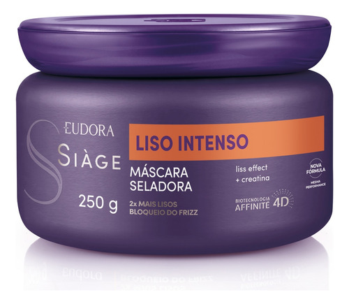 Eudora Máscara Capilar Siàge Liso Intenso 250g