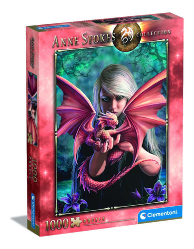 Rompecabezas Dragonkin Anne Stokes Dragon 1000 Pz Clementoni