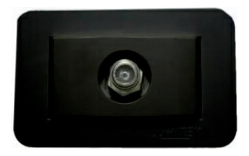 Tomada Para Embutir Em Móveis - Tv (coaxial) 67x43mm - Lumi Cor Preto