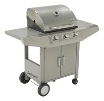 Comprar Parrilla Barbacoa A Gas Fire King Grill Pro 3 Quemadores