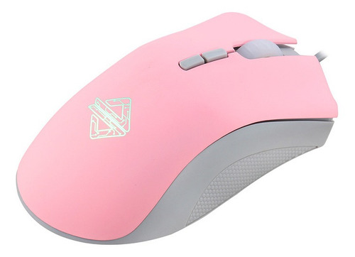 Mouse Ajazz Aj118 7 Botones  Color Rosa Gamer