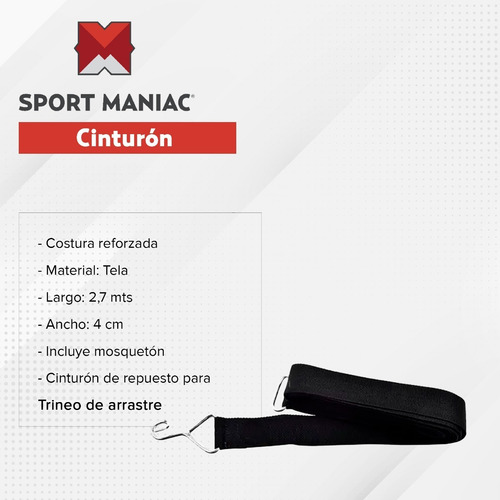 Imagen 2 de 3 de Cinturón Para Trineo De Arrastre Sport Maniac