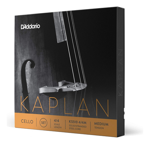 Encordado Para Cello 4/4 Daddario Kaplan Tension Media