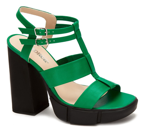 Zapatillas De Plataforma Verde Andrea 3094242