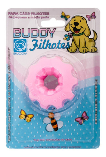 Mini Bolt Rosa Nylon Buddy Toys Filhote Brinquedo Mordedor