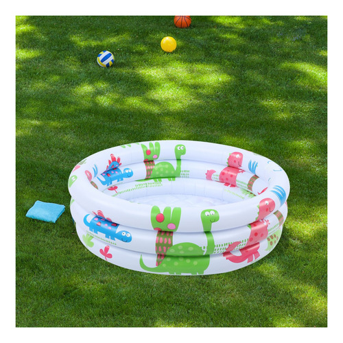 Minialberca Inflable Redonda Con Dinosaurios Para Niños Pequ