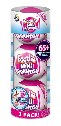 Mini Brands Toy 3 Esferas Mini Foodie Comida Sorpresas S1