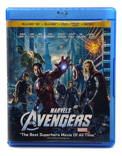 Blu-ray 3d + 2d + Dvd The Avengers ( Los Vengadores)