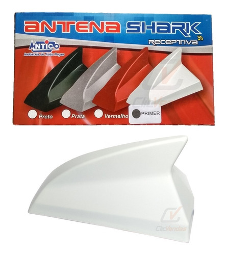 Antena Teto Tubarão Shark Primer P/ Pintar Universal Vw Fiat