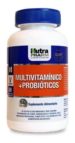 Multivitamínico + Probióticos 60 Comp Nutrapharm