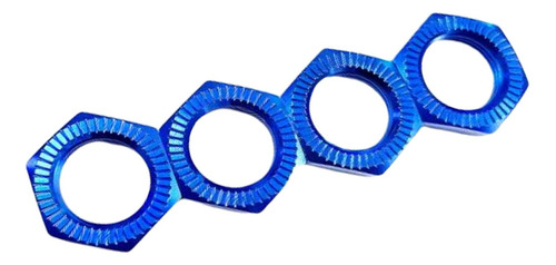 Tuerca De Rueda Hexagonal De 4 Piezas Para Vehículos Azul
