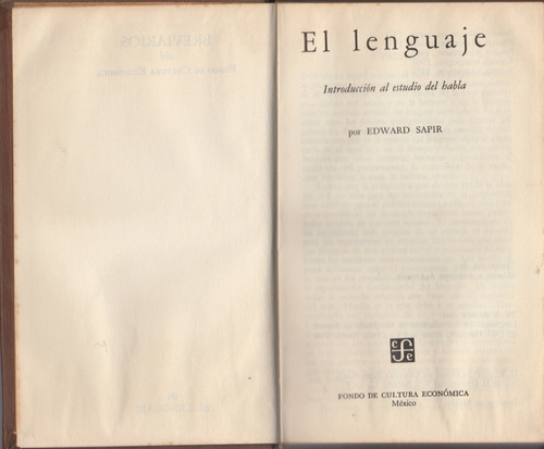 El Lenguaje Introduccion Al Estudio Del Lenguaje Edward Safi