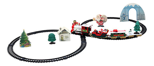 Juego De Pistas De Tren De Navidad Eléctrico Para Niños