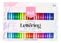 Comprar Kiut 24 Lettering Plumones Marcadores Escolares Lavables