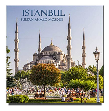Imán Cuadrado De Istanbul Para Nevera, Turquía, Recuerdo De