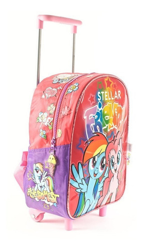 Mochila Con Carro My Little Pony Amigas Estelares 12 PuLG