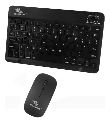 Kit Teclado Recargable Y Mouse Bluetooth Tablet Celular