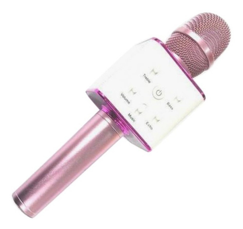 Microfono Parlante Inalambrico Bluetooth Para Karaoke Rosa