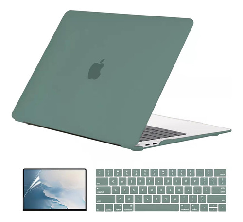 Funda Eoocoo Para Macbook Pro 13 M2 + C/teclado Green