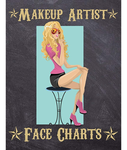 Makeup Artist Face Charts: Tarjetas De Maquillaje Para Pinta