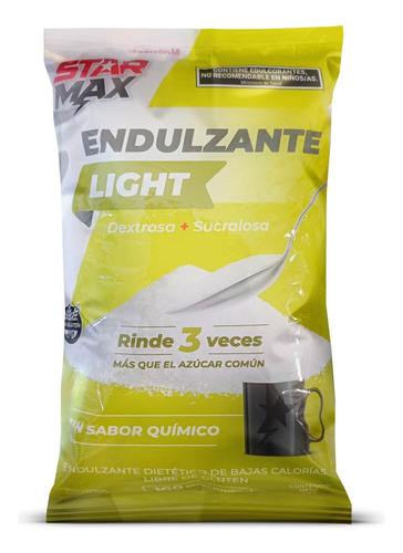 Endulzante Dietetico Dextrosa Con Sucralosa Star Max X400g